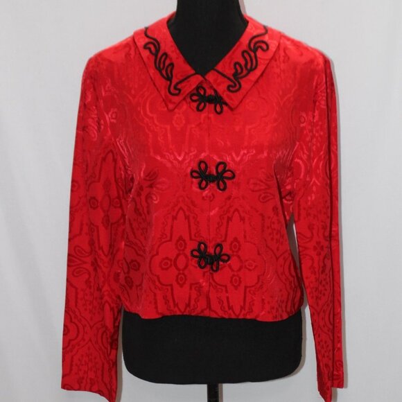 Jessica Howard Jackets & Blazers - Vintage Jessica Howard Red Petite Short Jacket